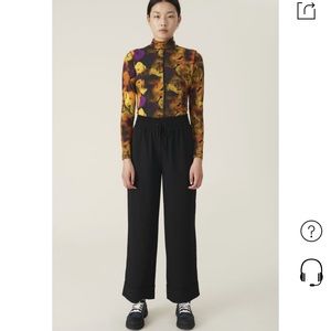 NWT: GANNI Black Drawstring Pants